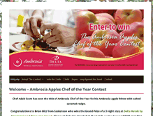 Tablet Screenshot of ambrosiaapplescontest.com